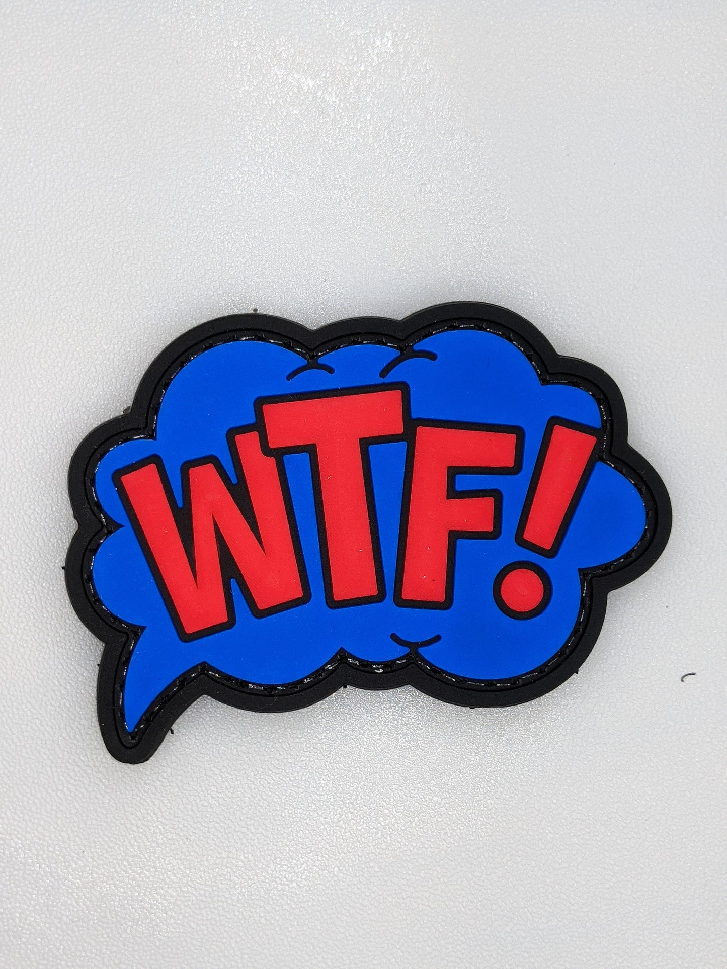 WTF Balloon PVC/Rubber Patch Morale Tactical what the fuck badge Vest ifak bag exclamation of amazement confusion disbelief