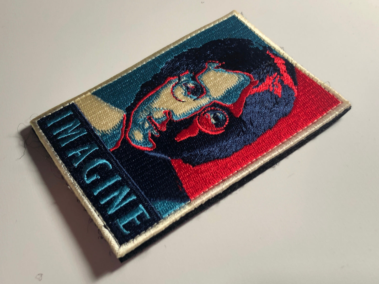IMAGINE The Beatles John Winston Ono Lennon Patch Morale Quote Hope Poster Tactical song England pop group McCartney Harrison Yoko
