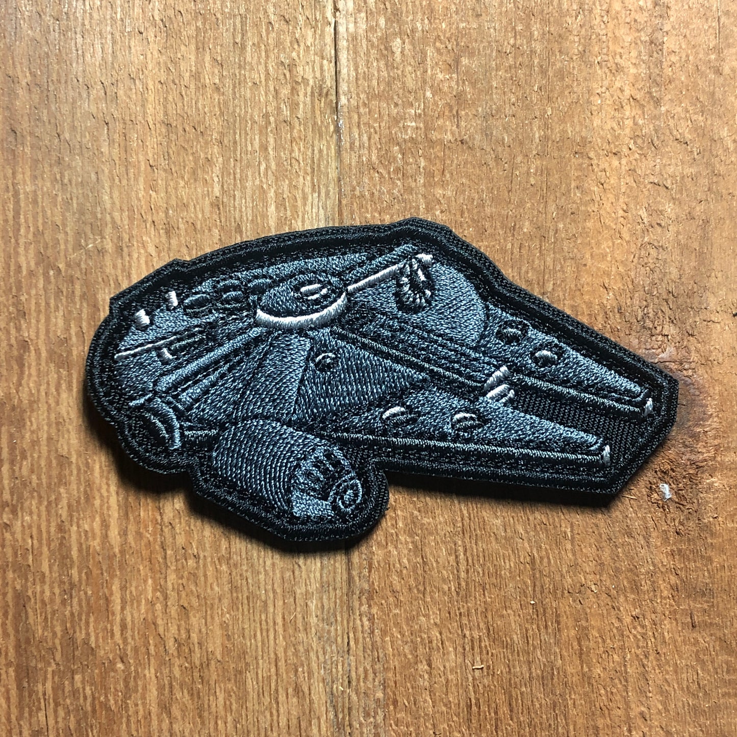 YT 1300 Light Freighter Millennium Fighter Star Han Solo Ship Coral Embroidered Patch Morale Badge Shirt Tactical Movie Empire Corellian war