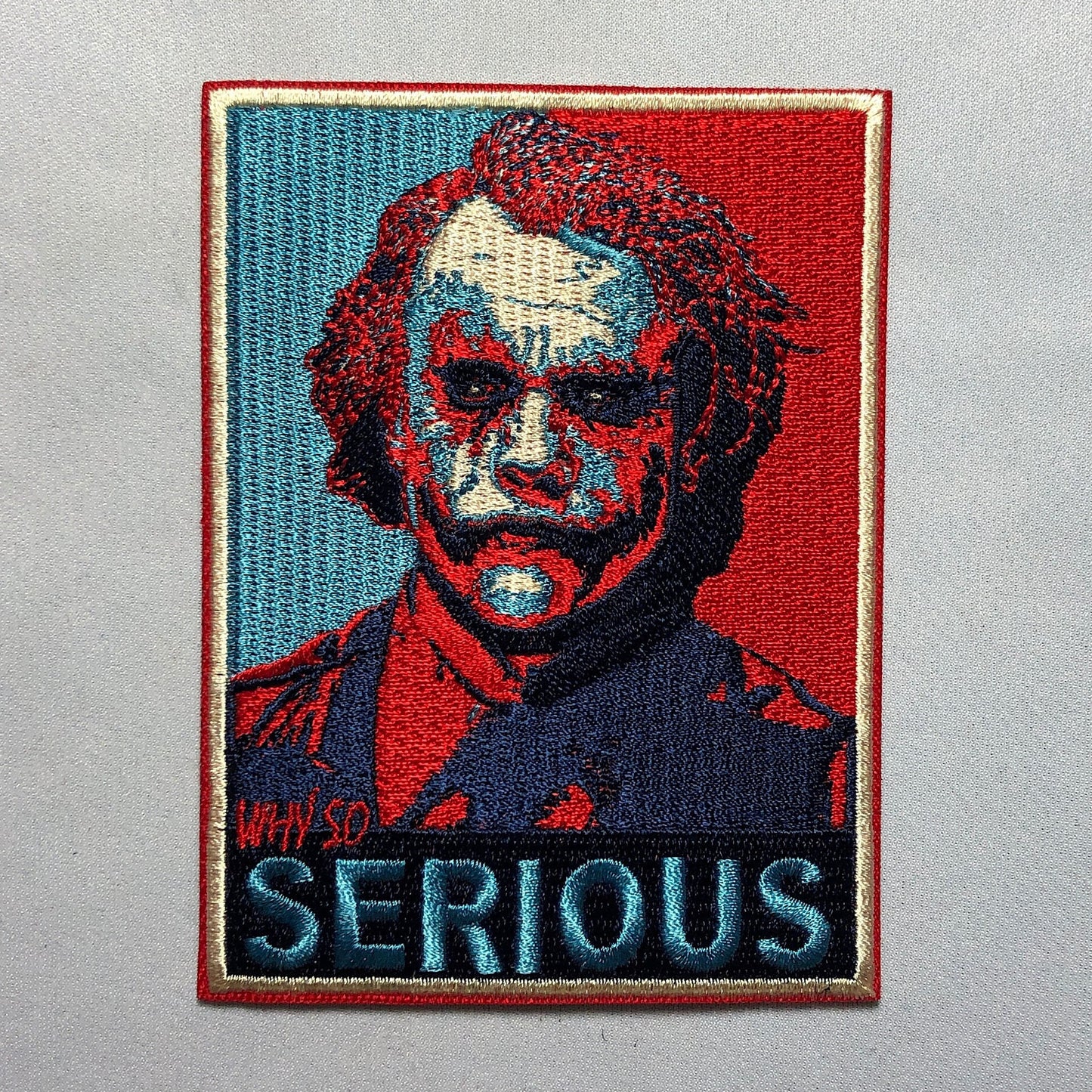 WHY SO SERIOUS Hope design Joker Face Patch Heath Ledger The Dark Knight movie Quality Tactical Smile Military Card why so serious