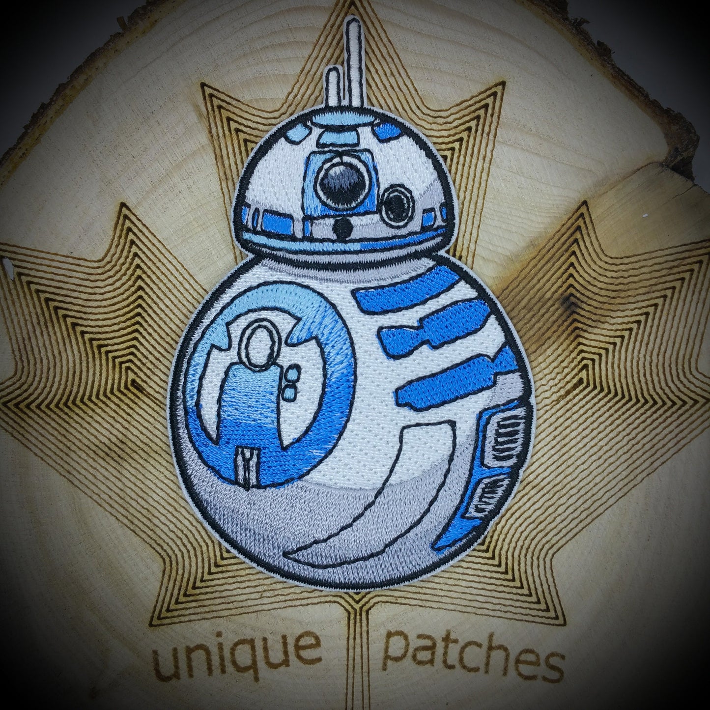 BB8 R2-D2 Mashup embroidery patch morale Comics hook loop superhero droid Beebee-Ate astromech r2 Resistance pilot x-wing new republic c3p0