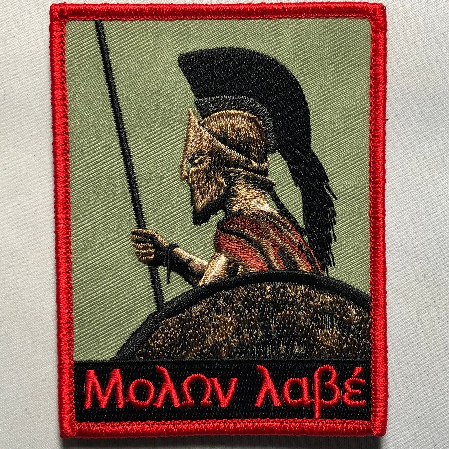 300 SPARTAN Patch Morale Greek Spartan Shield 300 Sparta Leonidas Molov labe warrior spear shield fighter mask greece