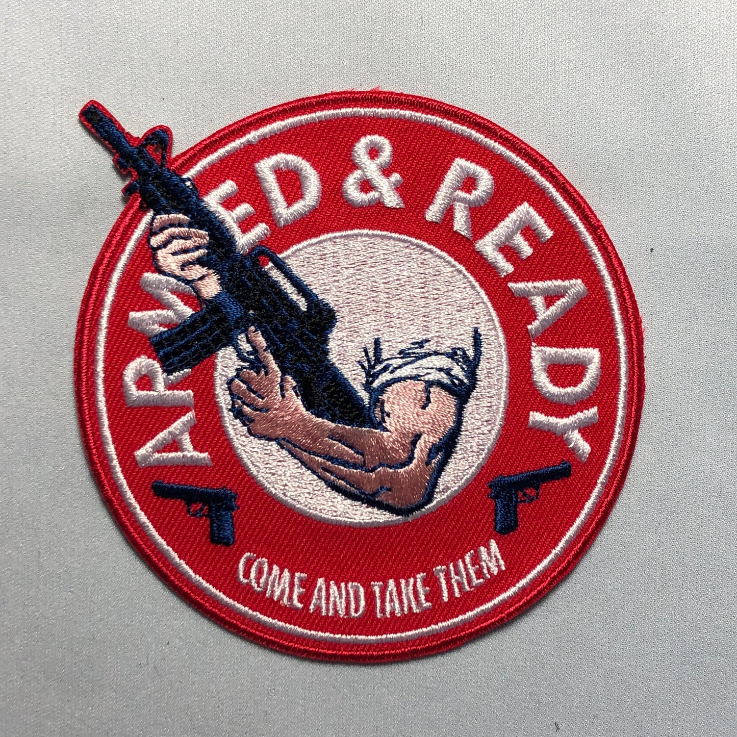 ARMED & READY Tactical Patch Morale Come and take Them Tactical Bag Range Armed Army USA 2nd Amendment Arms AR15 Molon Labe airsoft ifak