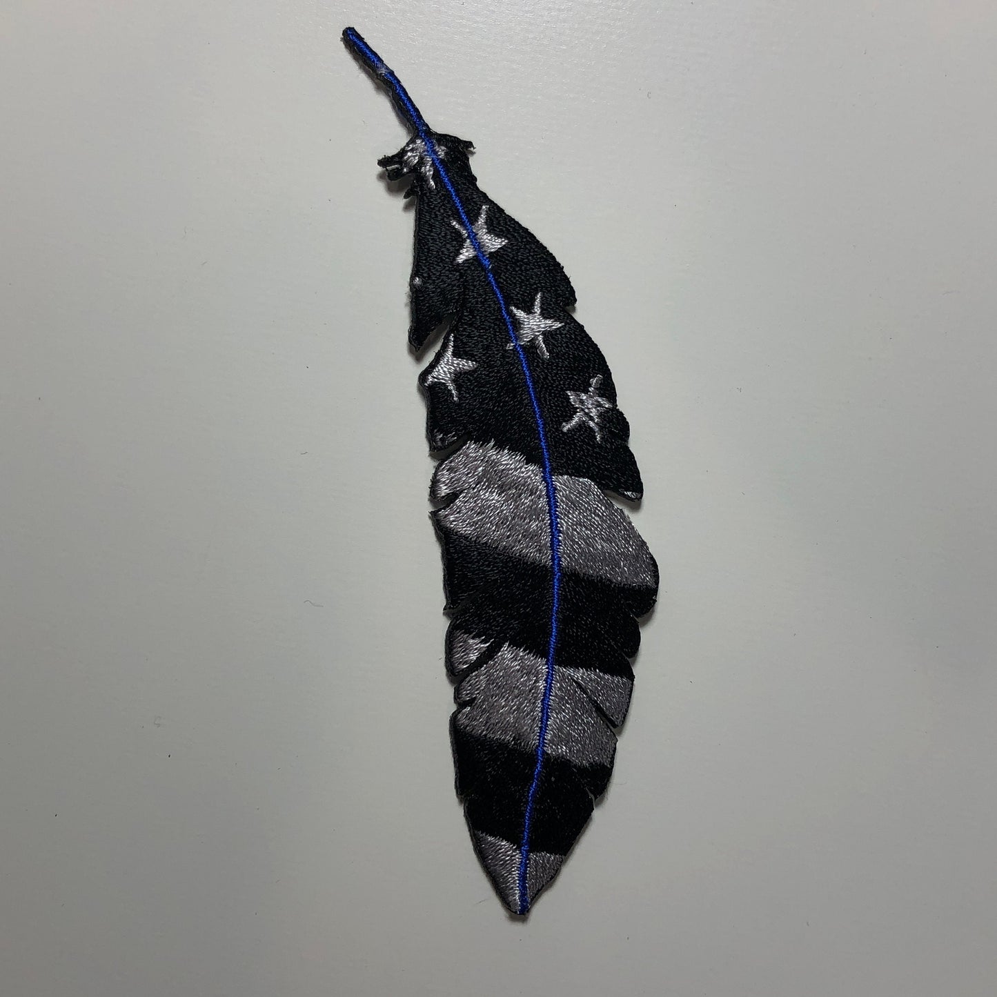 BLUE LINE feather QUILL Native American usa flag Maple leaf Tactical Patch Morale Army vest police ifak bag patriot black soul swat stars