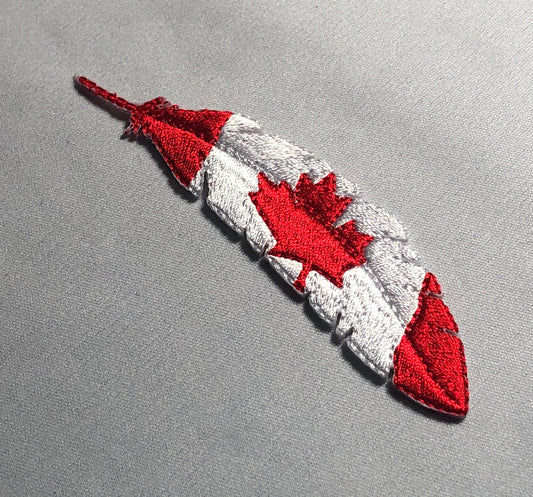 FEATHER QUILL Native American Canadian flag Maple leaf Tactical Patch Morale Army vest shoulder Canuck ifak bag patriot black soul