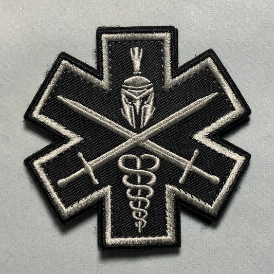 Military Tactical EMS EMT CADUCEUS Blue Medic Snake patch Morale Spartan Doctor medic army paramedics Nurse Nursing uniform Star of Life