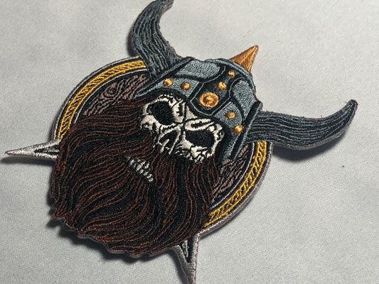 BEARDED Viking Army Milspec Patch Morale Master Of Fury Skull Morale Patch Army Military Norse Tactical Scandinavian Denmark tactical