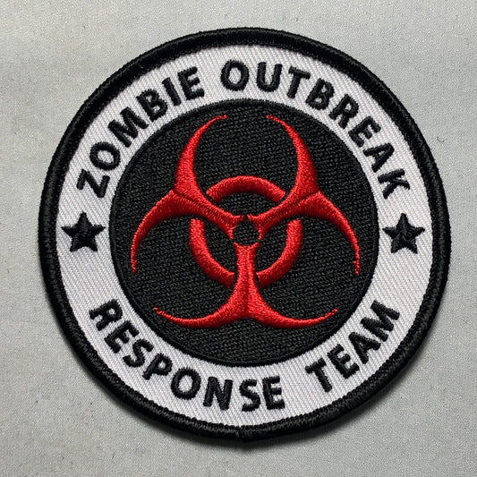 SALE Zombie OUTBREAK Response TEAM Patch Morale Tactical Unit Morale 2nd Biohazard Danger Halloween Movie Funny green Skull