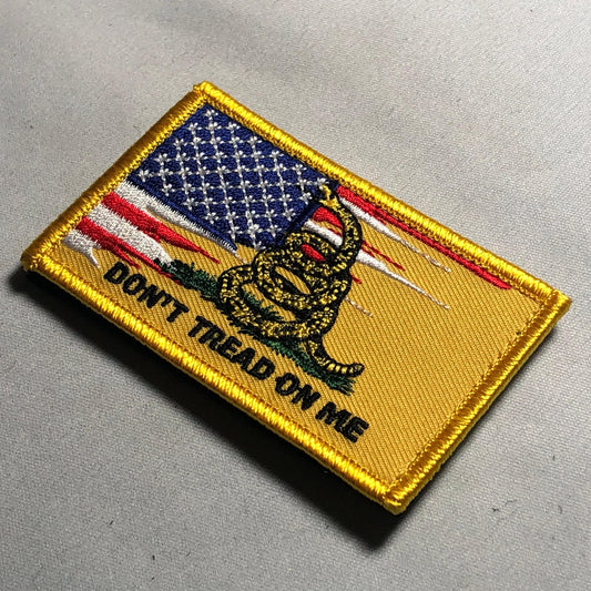 Flag GASDEN DON'T TREAD on me Flag Patch Morale Historical Rattlesnake strike American general 1775 2nd Continental Marines usa Army Navy