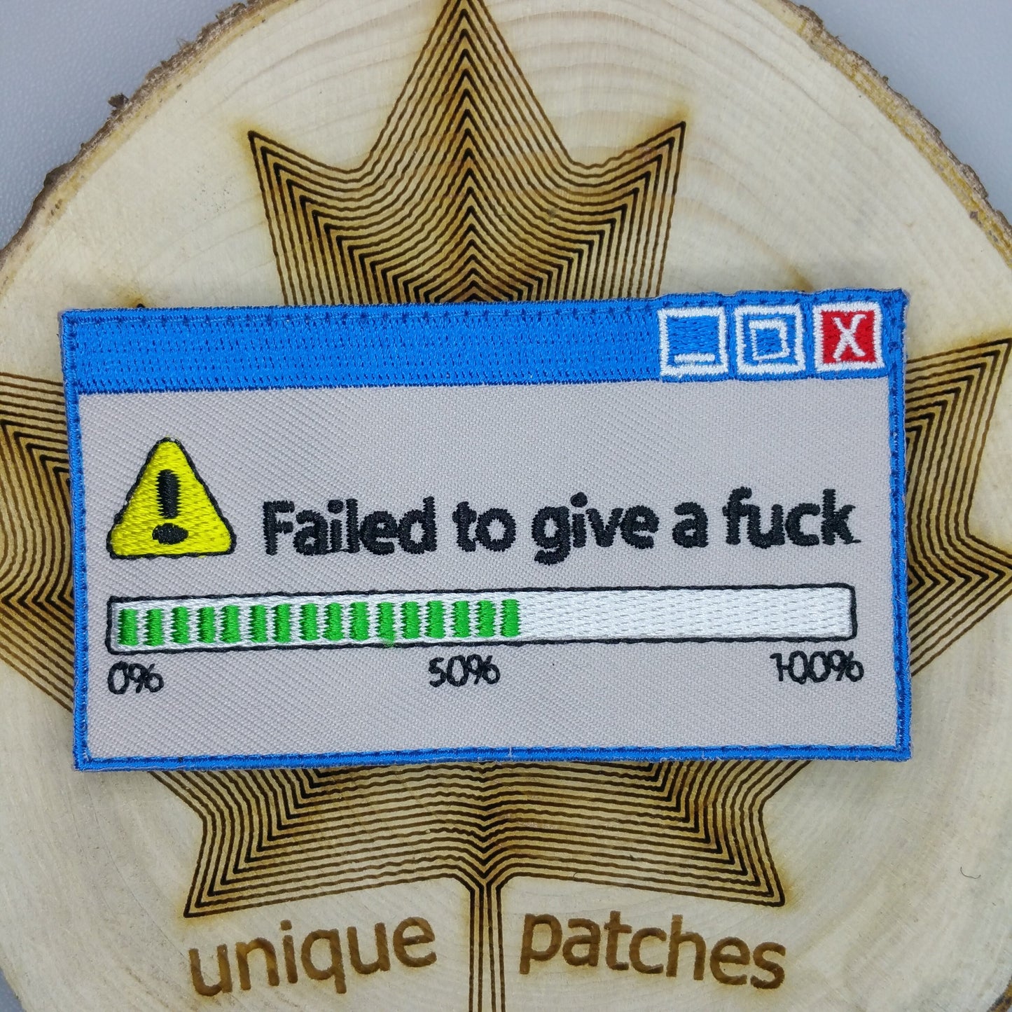 Attempting to failed to give a f*ck Embroidered patch Hook and loop backing funny morale humor meme tactical bag vest