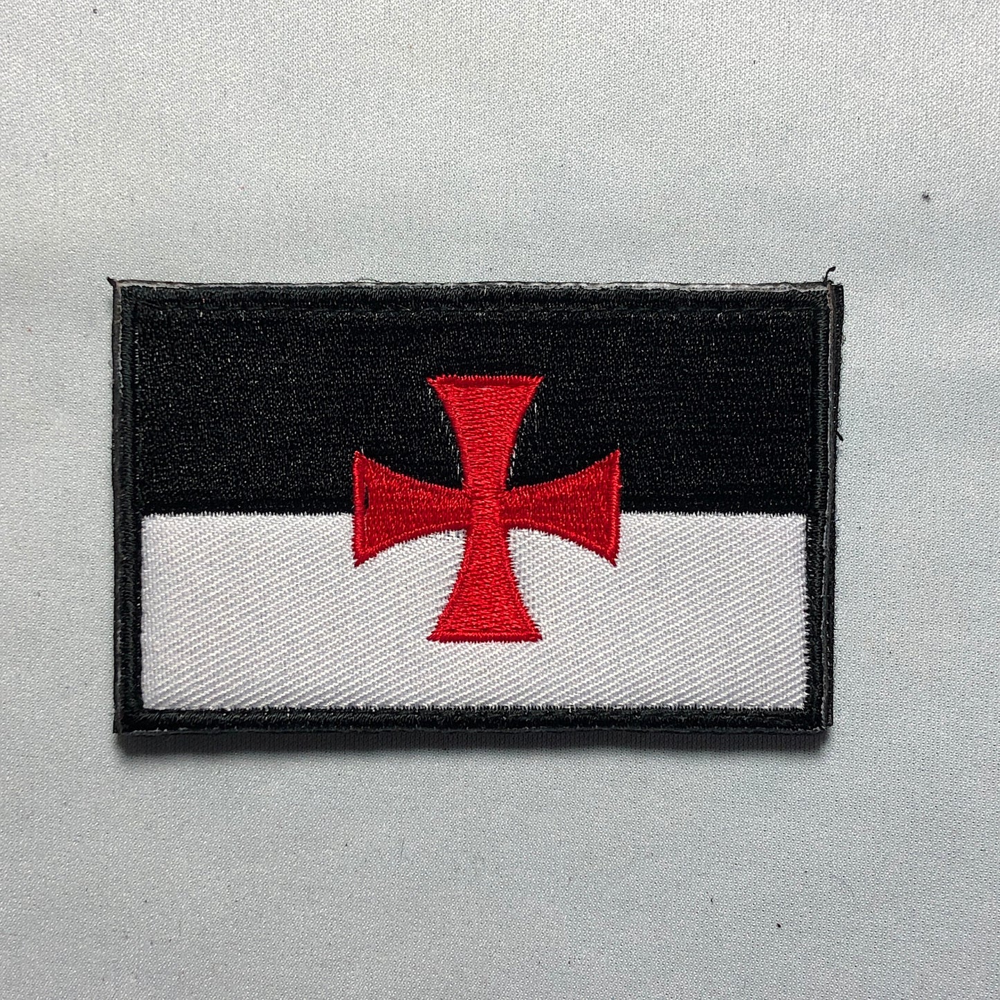 KNIGHTS TEMPLAR battle FLAG small cross Patch Morale Tactical Deus Vult Army Church Christian Warrior Crusader Knights Sword Militum Christi