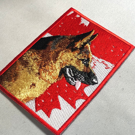 CANADA Flag GSD German Shepherd flag Patch Morale Deutscher SchaeferHund dog training K-9 Canine Canadian Flag tactical bag vest