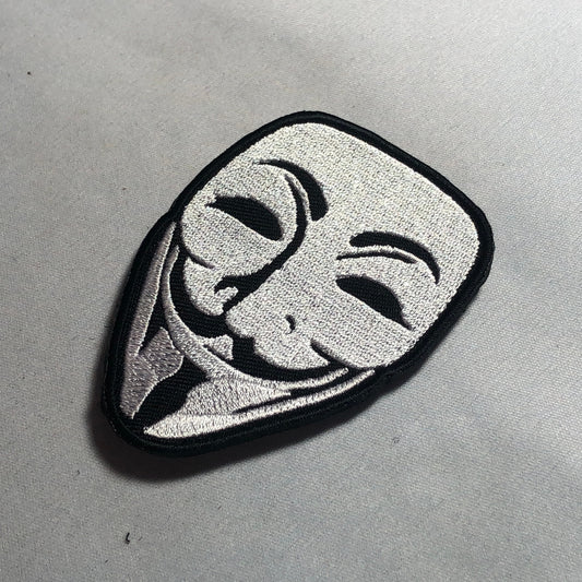 ANONYMOUS MASK Flag Patch Morale Embroidery Tactical Uniform Pirates Skull Bones 3x2 Calico Jack Liberty Or Death Totenkopf Crossbones