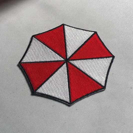 UMBRELLA CORPORATION Maltese Patch Morale Uniform Tactical bag Military Resident Cross Evil Biohazard Raccoon White Tab iron on red white