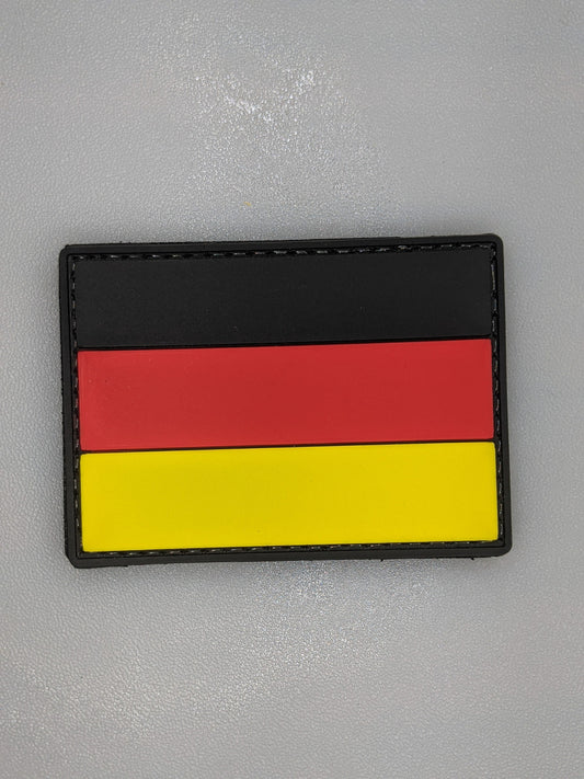 German Deutscher Flag Fahne PVC rubber patch Hook backing Morale funny bag vest uniform army Flagge Deutschlands  Schwarz-Rot-Gold