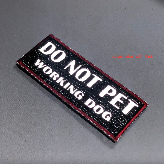 Premium Reflective DO NOT PET K-9 Paw German Shepherd K9 Canine Patch Morale Vest for Tactical GSD Enthusiasts Hook Fastener Included