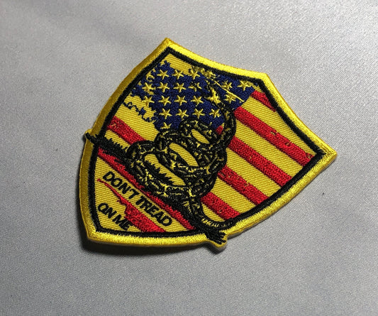 Shield GASDEN DON'T TREAD on me Flag Patch Morale Historical Rattlesnake Ready American general 1775 2nd Continental Marines usa Army Navy