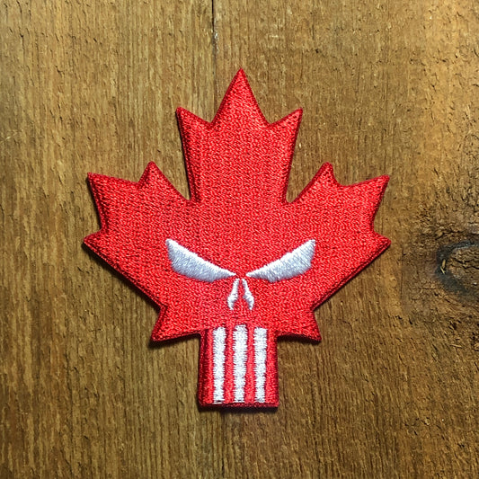 MEAN EYES Canadian flag punisher pattern Maple leaf Tactical Patch Morale Army vest shoulder Canuck ifak bag patriot
