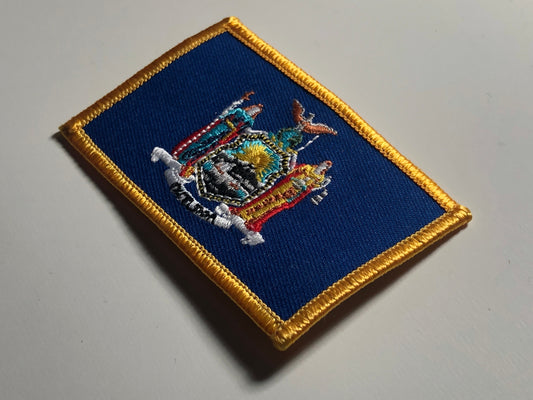 The national flag of the NEW YORK State iron on patch morale coat of arms American eagle globe liberty justice