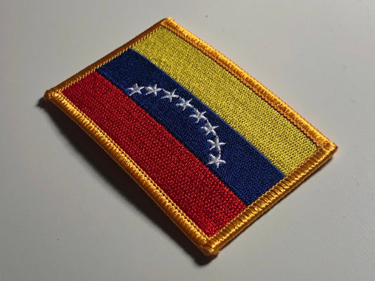 The national flag of Bolivarian Republic of Venezuela iron on patch morale República Bolivariana de Venezuela Dios y Federación