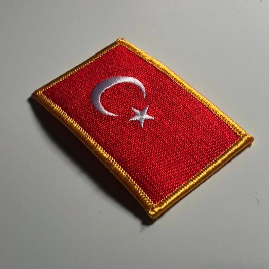 The national flag of Turkey Turkish Türk bayrağı iron on patch morale takbir Allah star crescent Republic of Türkiye Türkiye Cumhuriyeti