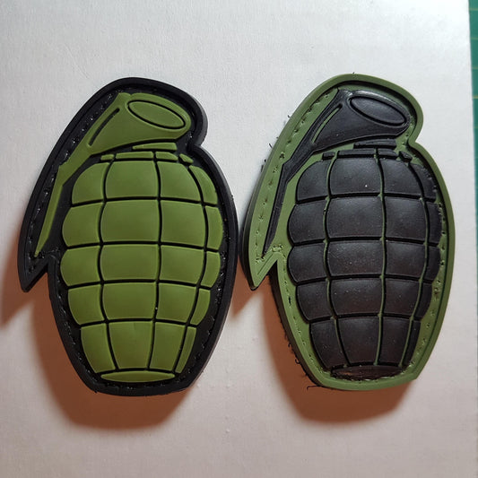 PVC Grenade Hand Camo Police Motorcycle patch morale black badge gear vest bag Airsoft bullet Meme Army