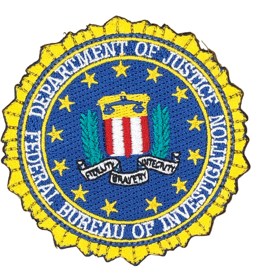 FBI EMBROIDERED MORALE PATCH FEDERAL BUREAU OF INVESTIGATION
