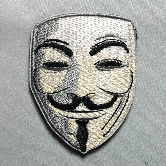 ANONYMOUS MASK Flag Patch Morale Embroidery Tactical Uniform Pirates Skull Bones 3x2 Calico Jack Liberty Or Death Totenkopf Crossbones