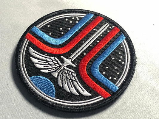 The LAST STARFIGHTER Morale tactical Patch Embroidered Movie Video Game Aliens Star Fighter Defence Force Cosplay Comicon Uniform Prop Space