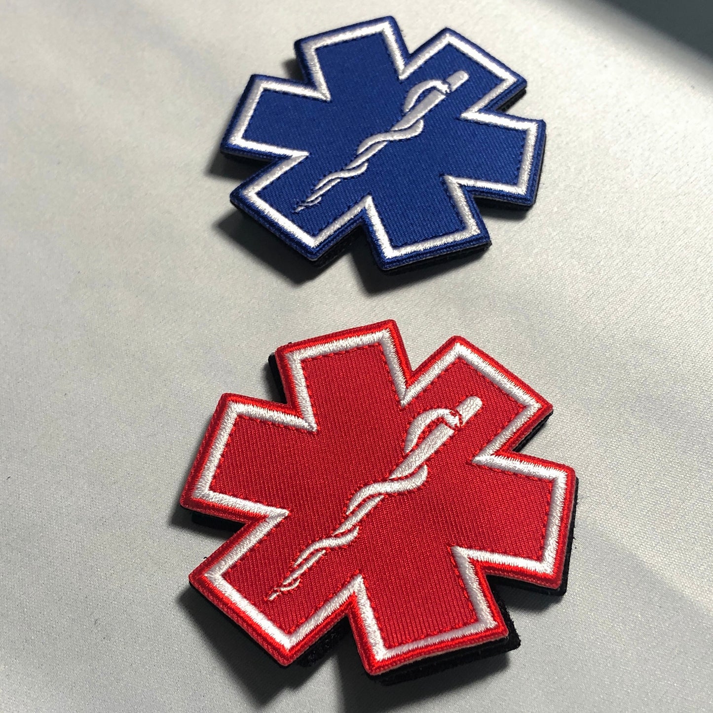 EMS EMT CADUCEUS Blue Medic Snake patch Morale American red Line Doctor medic army paramedics Nurse Nursing uniform quality Star of Life