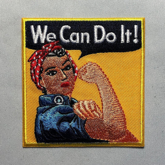 WE CAN do IT poster Patch Morale tactical Woman Workforce Power funny meme ww2 strong arm feminism American History Rosie the Riveter
