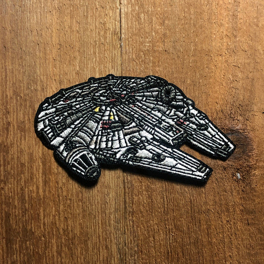 YT 1300 Light Freighter Millennium Fighter Star Han Solo Ship Coral Embroidered Patch Morale Badge Shirt Tactical Movie Empire Corellian war