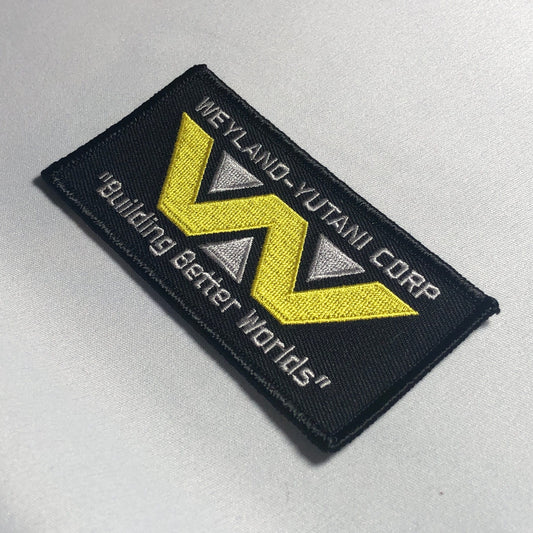 Building Better Worlds USCSS COVENANT Yutani WEYLAND Corporation Prop Costume Cosplay Patch Morale Crew Alien Badge Uniform Yellow Black tab