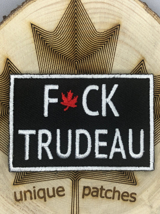 F*CK TRUDEAU lets go Embroiderd patch Hook and loop backing Canadian Chanting F word funny humor meme Liberal hat media f trudeau f*ck