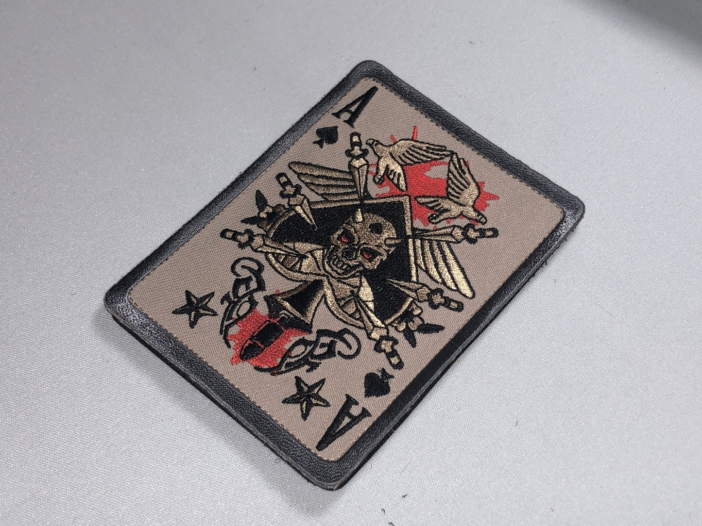 Ace of SPADES card Spec Ops unit devgru navy NSWDG Flag Pirate Seal Team 6 Blackbeard Tactical Patch Morale US Badge Badge isaf isis ifak
