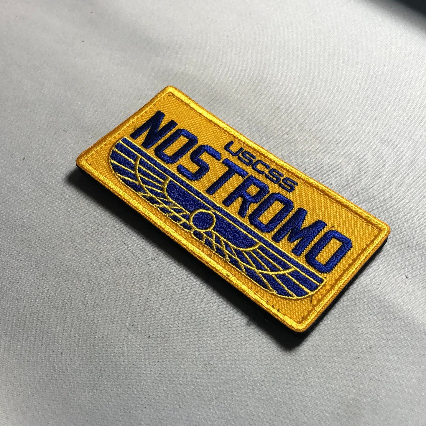 USCSS NOSTROMO Patch Morale Cargo Ship Vehicle Officer Alien Yutani WEYLAND Movie Prop - Costume Cosplay Crew Alien Badge Uniform Red Yellow