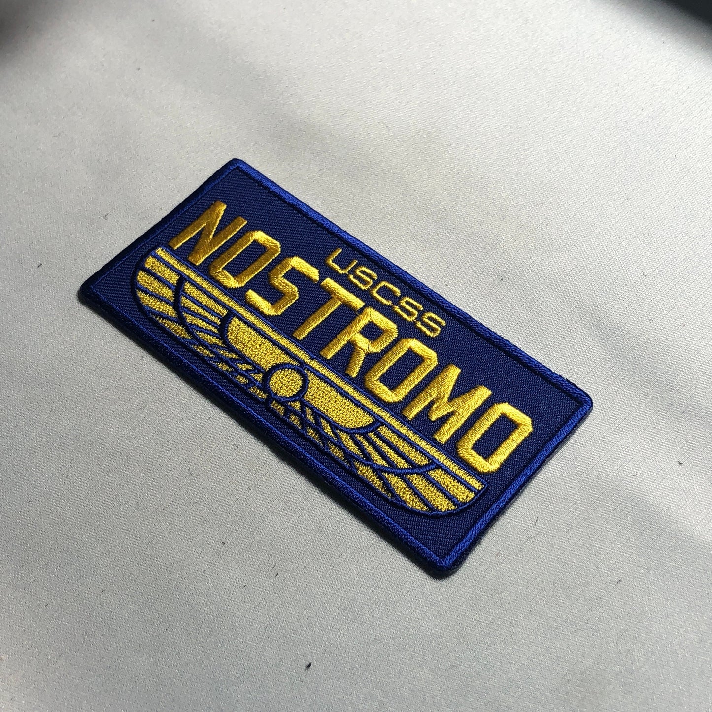 USCSS NOSTROMO Patch Morale Cargo Ship Vehicle Officer Alien Yutani WEYLAND Movie Prop - Costume Cosplay Crew Alien Badge Uniform Red Yellow