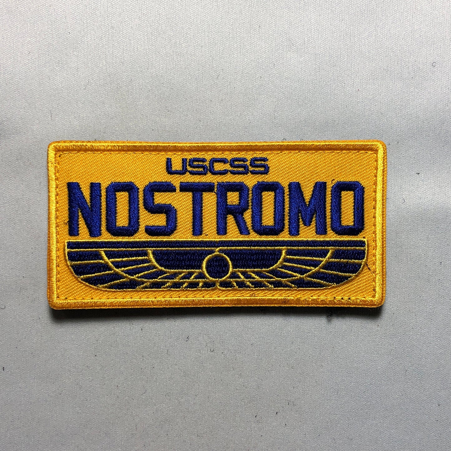 USCSS NOSTROMO Patch Morale Cargo Ship Vehicle Officer Alien Yutani WEYLAND Movie Prop - Costume Cosplay Crew Alien Badge Uniform Red Yellow