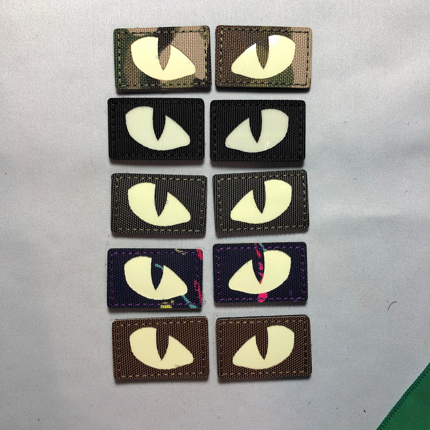Laser cut CAT EYES Camo Camouflage Ops devgru navy NSWDG Flag Pirate Seal Team Tactical Patch Morale Badge black olive tan red glow in dark
