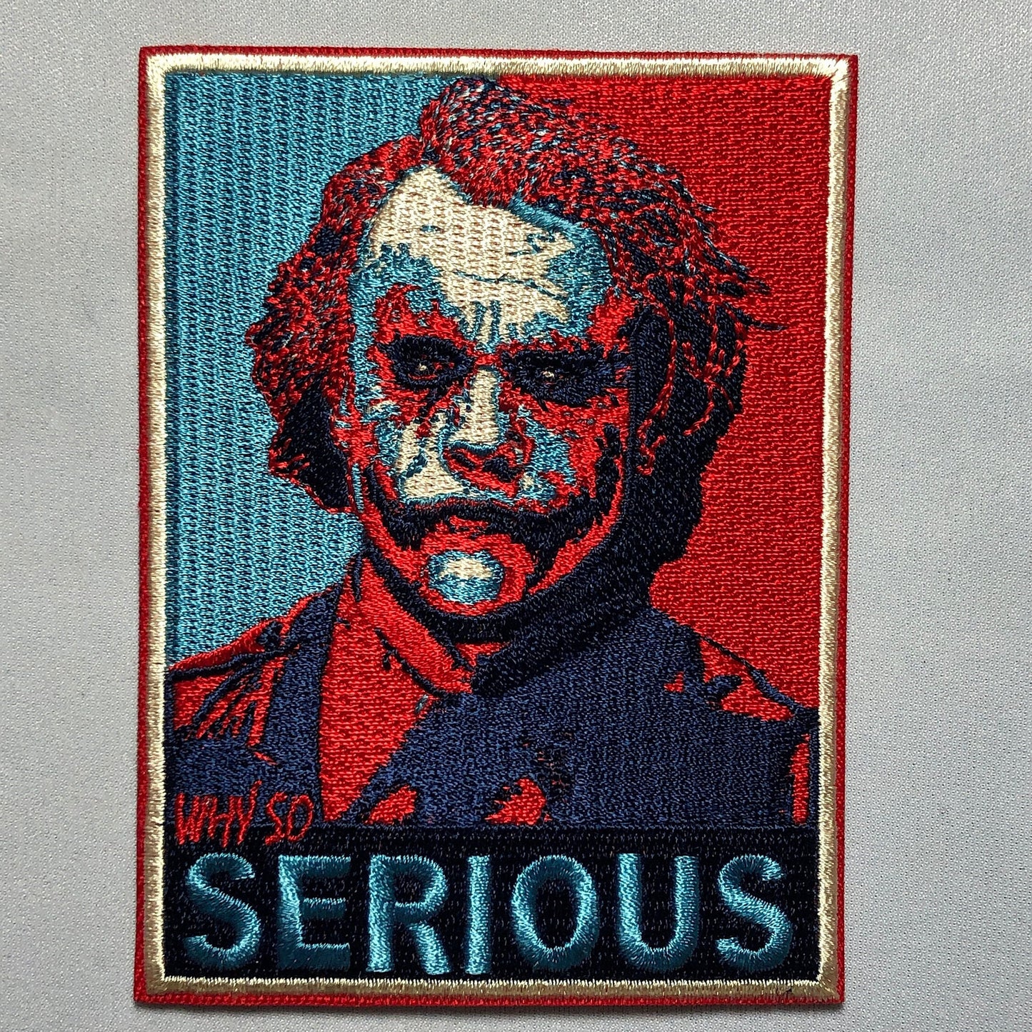 WHY SO SERIOUS Hope design Joker Face Patch Heath Ledger The Dark Knight movie  Quality  Tactical Smile Military Card why so serious