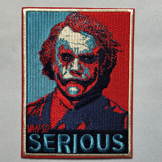 WHY SO SERIOUS Hope design Joker Face Patch Heath Ledger The Dark Knight movie  Quality  Tactical Smile Military Card why so serious