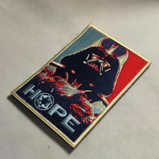 HOPE poster VADER Star Wars Morale Patch Order Obi-Wan Kenobi Force With Death Star Lightsaber Empire Blue Red Wars Emblem