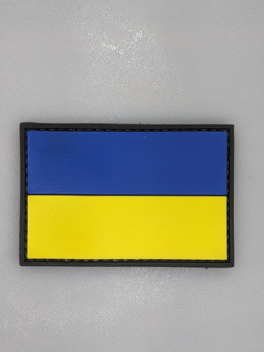 UKRAINE Flag of Ukraine PVC rubber patch Hook backing Morale funny bag vest uniform army Prapor Ukrainy National