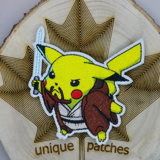 OBI WAN KENOBI Pokemon Mashup Patch Embroidery for Star Wars Jedi Master Luke Skywalker Anakin, Lightsaber Tusken Raider Hook Loop Morale