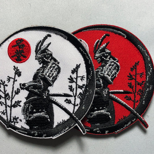 MEIYO Honor SAMURAI Patch Morale Japan Japanese KanJi Sword hook loop iron on Rising Sun Bushido Code Virtues Marshall Art way of warrior