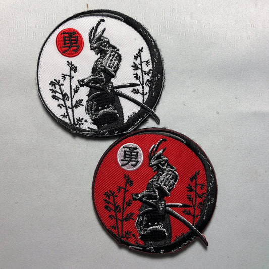 YU Heroic Courage SAMURAI Patch Morale Japan Japanese KanJi Sword kindness Rising Sun Bushido moral Code Virtues Marshall Art spirit