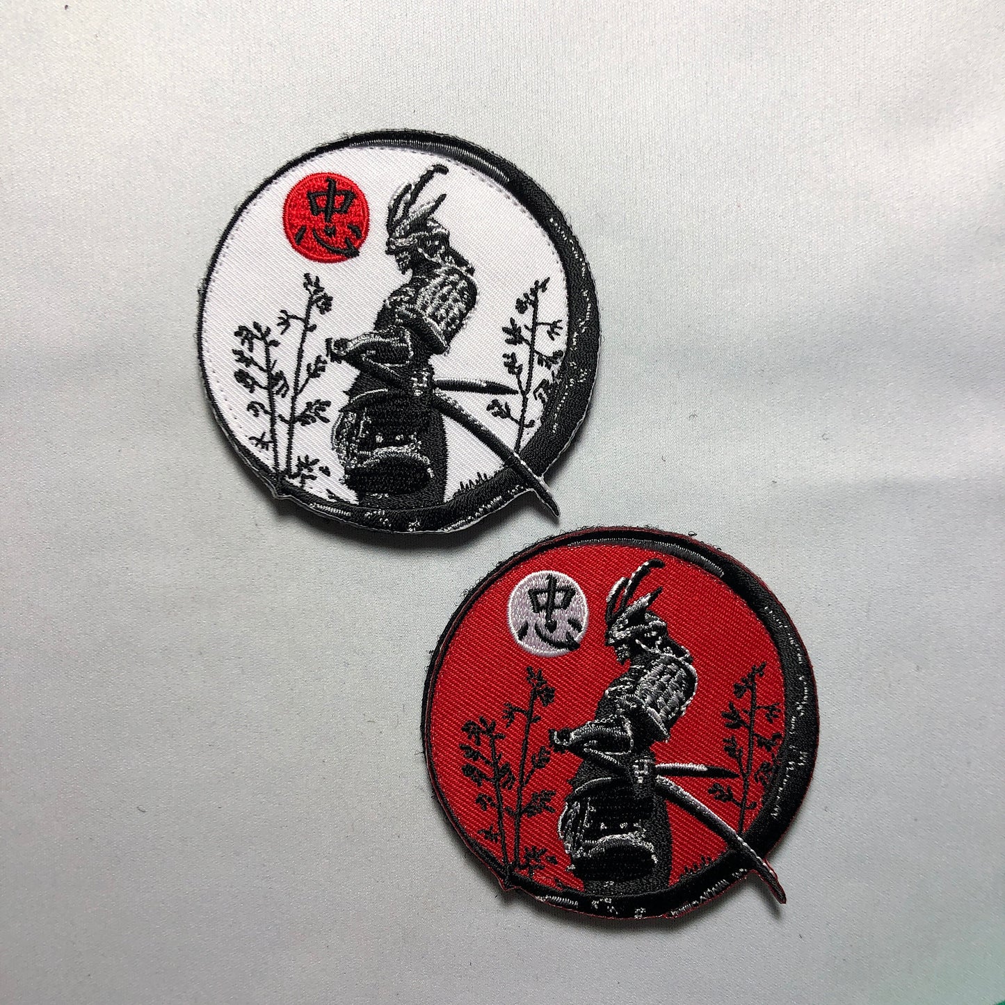 CHU Loyalty SAMURAI Patch Morale Japan Japanese KanJi Sword kindness Rising Sun Bushido moral Code Virtues Marshall Art spirit