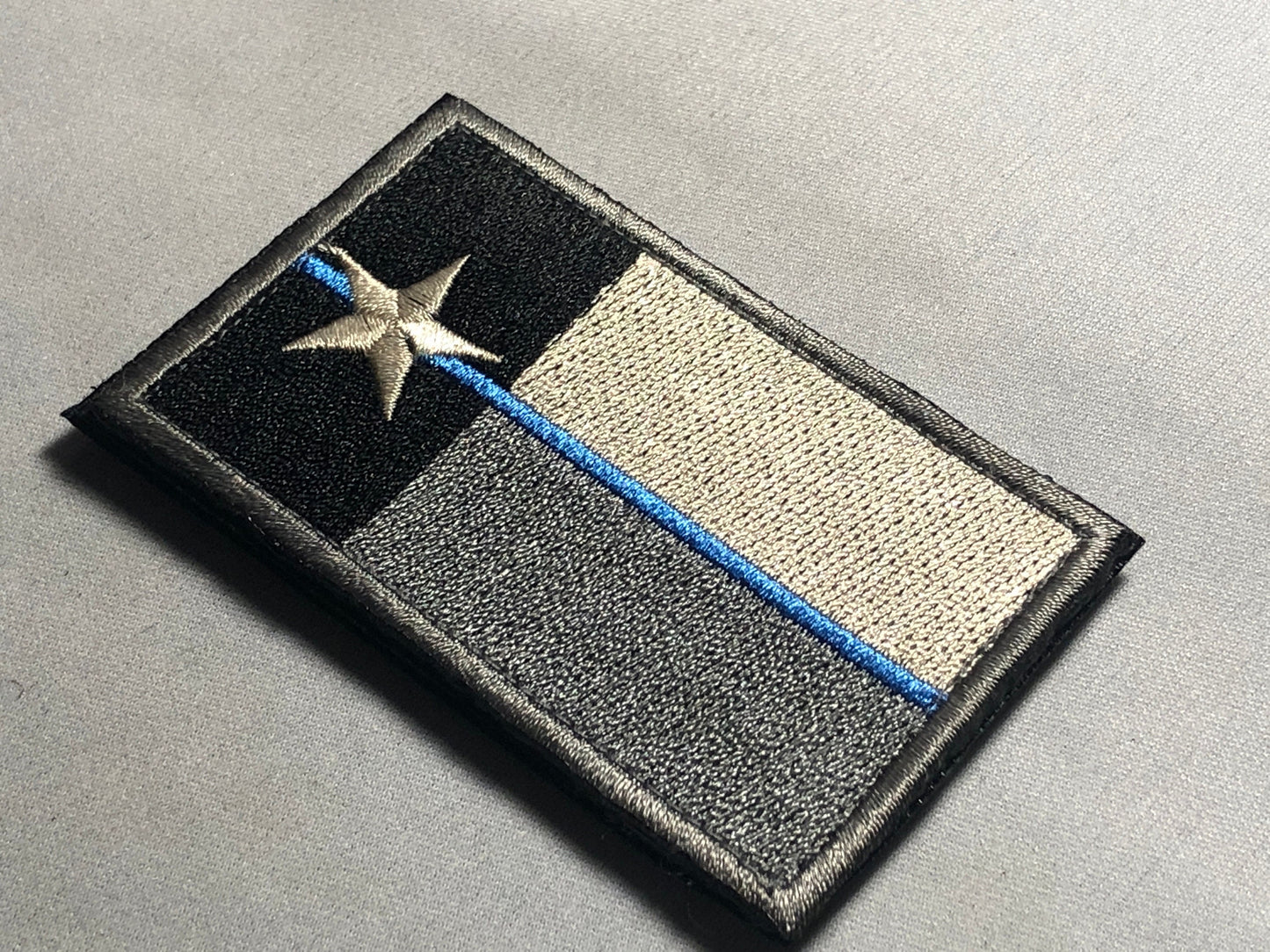 TEXAS BLUE LINE State Military Badge flag Patch Morale American Law Enforcement Police tbl usa cops Military Army Lone Star tactical