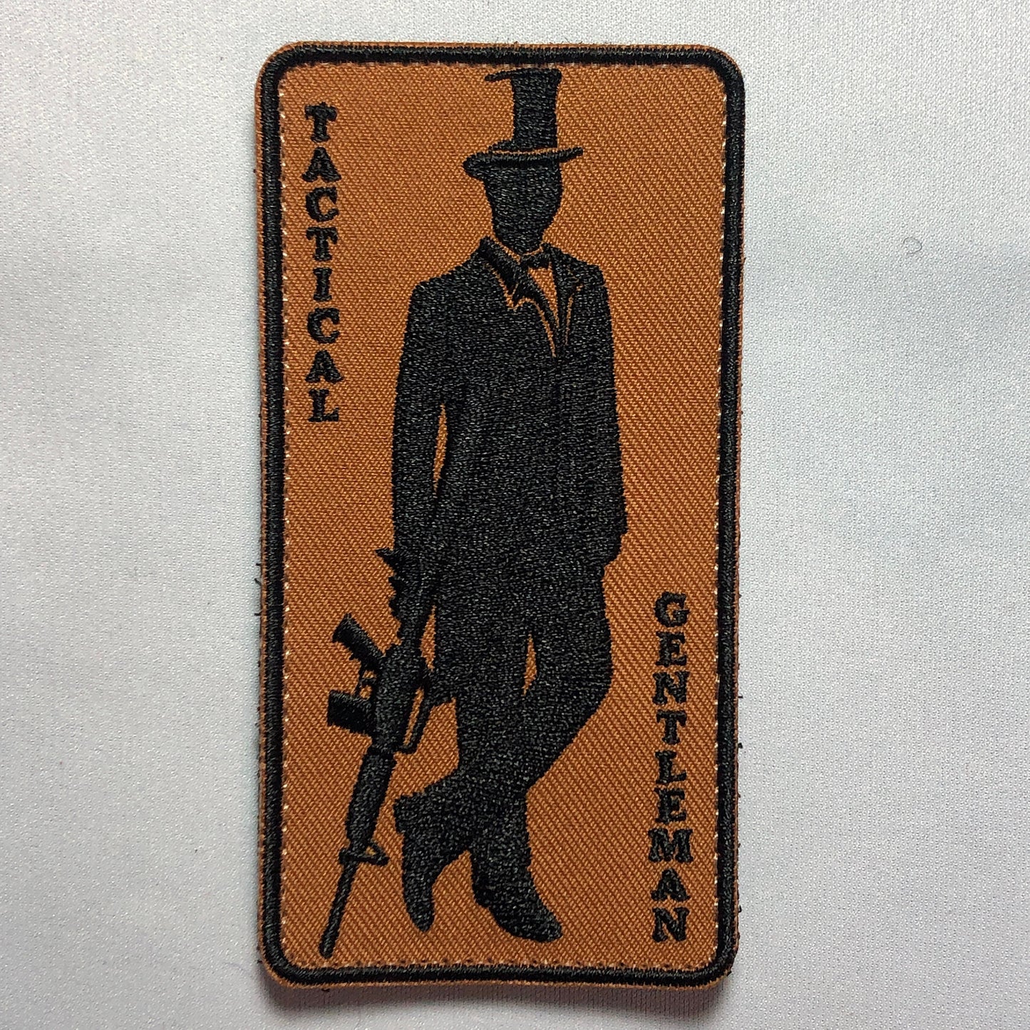 TACTICAL GENTLEMAN Patch Morale Army Green brown Tactical Bag Range meme funny USA 2nd Amendment Arms AR15 ar-15 Military Uniform shooting