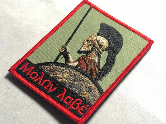 300 SPARTAN Patch Morale Greek Spartan Shield 300 Sparta Leonidas Molov labe warrior spear shield fighter mask greece